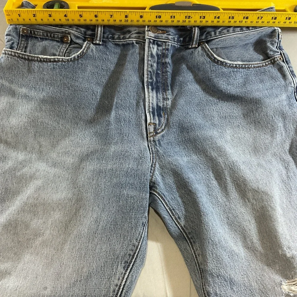 Lands' End Men's Straight Fit Jeans Size 38/30 Blue Denim Casual Classic Pants